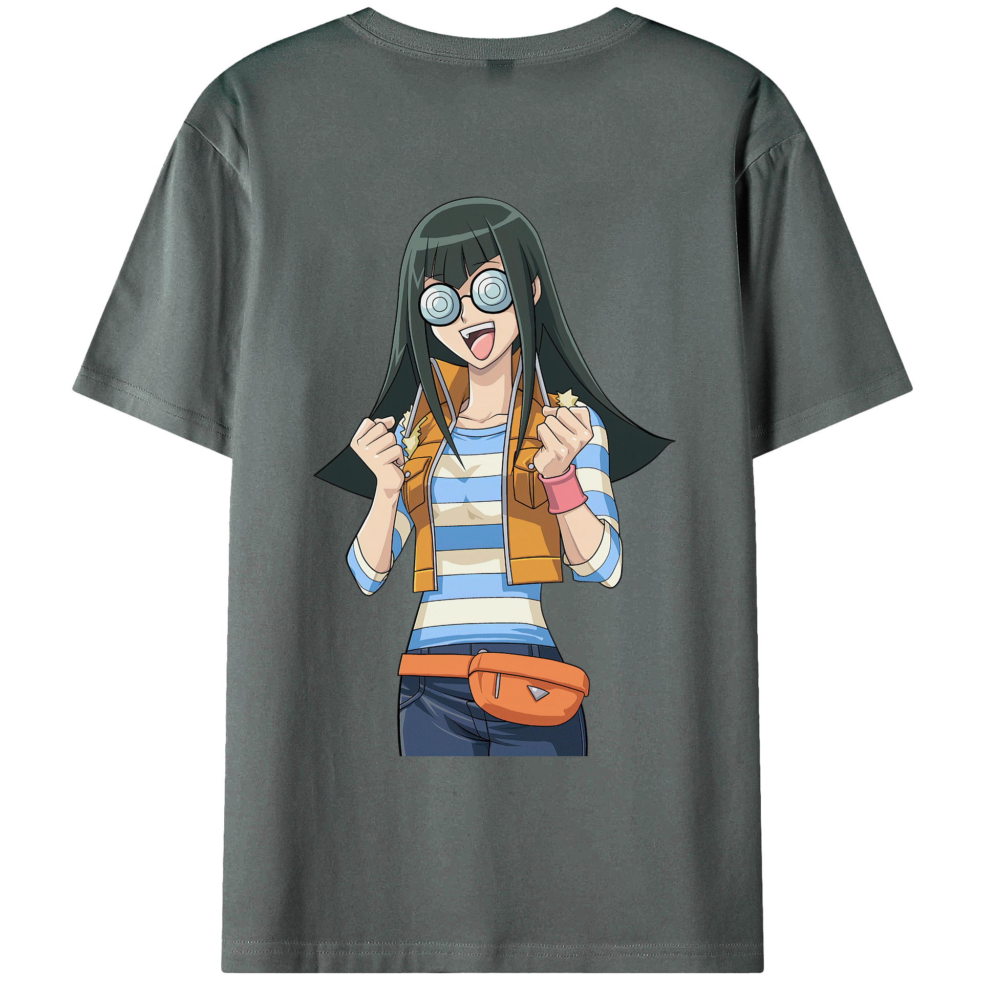 （画像用） 遊☆戯☆王 Yu-Gi-Oh! 綿100％ メンズ半袖Tシャツ（バックプリント） 通気性